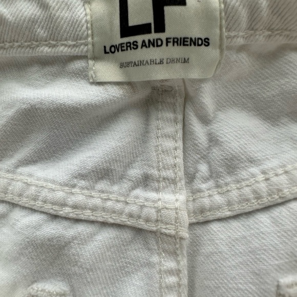 LOVERS + FRIENDS Ladies Size 24 Ryan High Rise Sustainable White Jeans LA - Picture 6 of 9